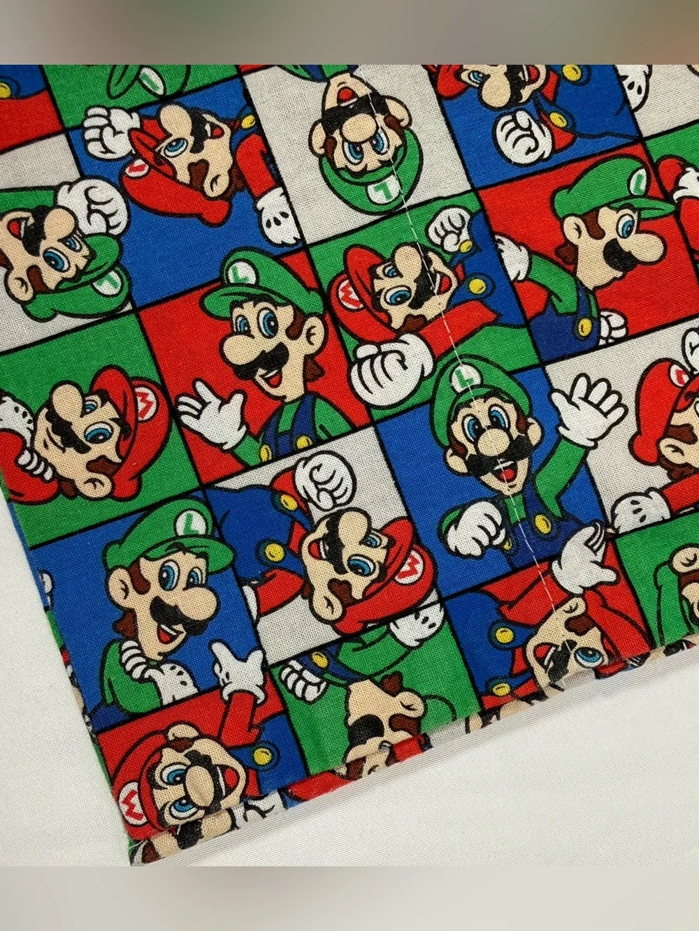 NINTENDO Super Mario Luigi Standard Pillowcase Handmade Gamer Video Game  Retro
